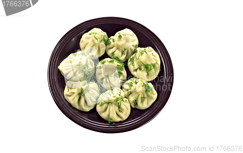 Image of Russian national ravioli with dill