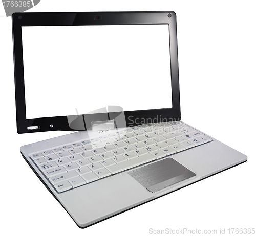 Image of Laptop with white screen