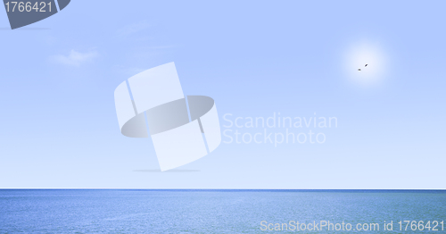 Image of sea and sky background