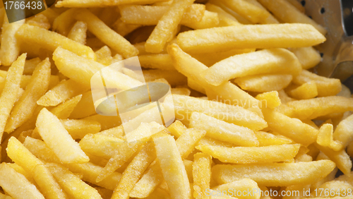 Image of fried potatoes closeup
