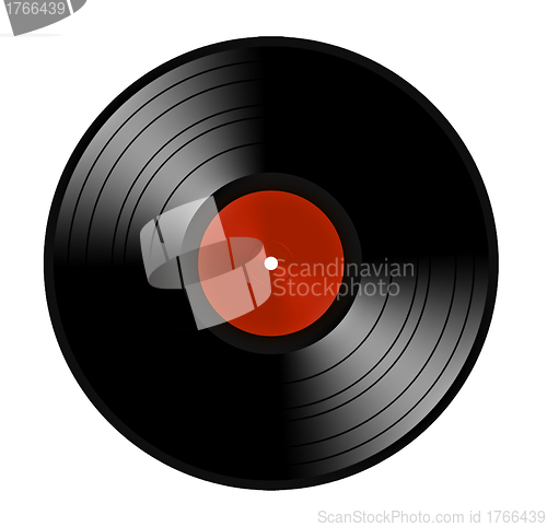 Image of Black vinyl record lp album disc