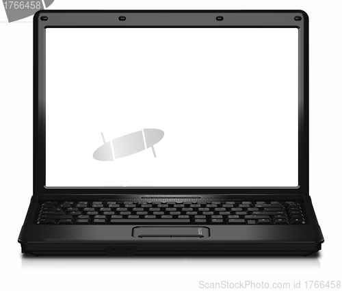 Image of Open notebook isolated on white background