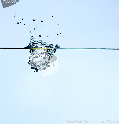 Image of Water splash isolated on white