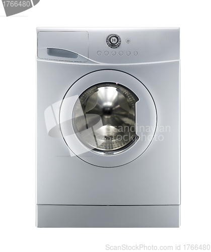 Image of white washing machine isolated