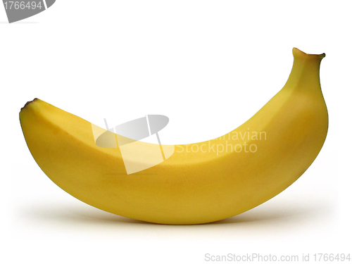 Image of Ripe banana isolated on white background