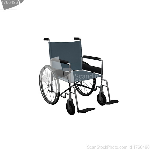 Image of Wheelchair - this is a 3d render illustration