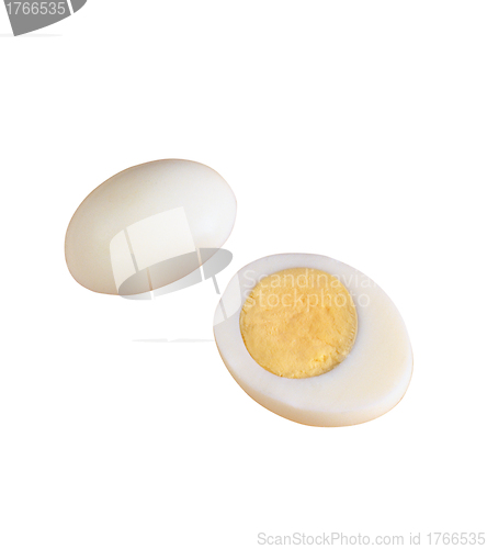 Image of Shell boiled egg isolated
