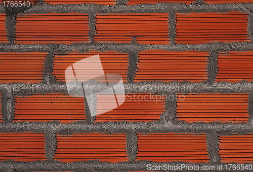 Image of red brick wall texture