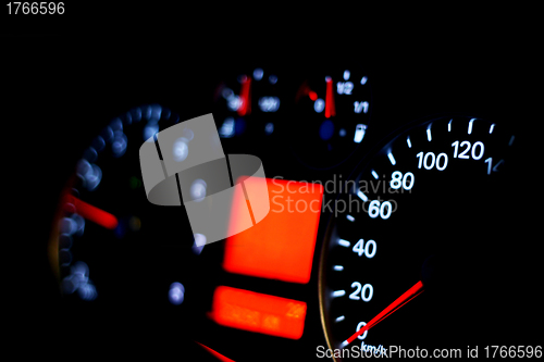 Image of Speedometer of a car