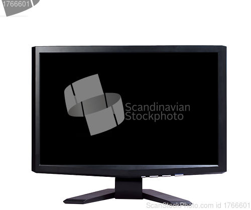 Image of Modern widescreen tv lcd monitor