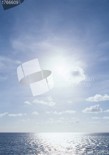 Image of  blue surface of the sea