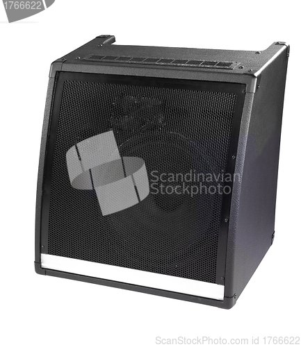 Image of old powerful stage concerto audio speaker