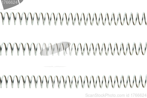 Image of metal spring isolated on white background