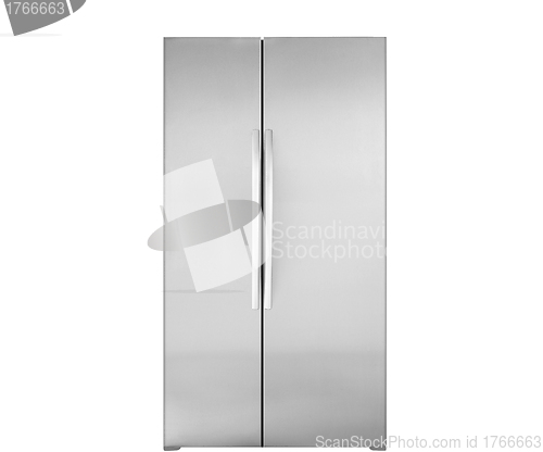 Image of Modern refrigerator isolated