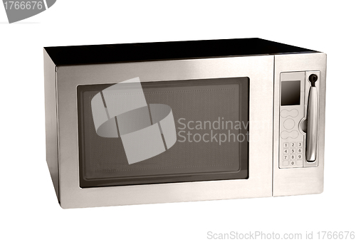 Image of microwave oven oven shot over white