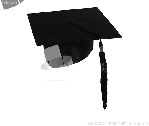 Image of Student hat on white, with clipping path