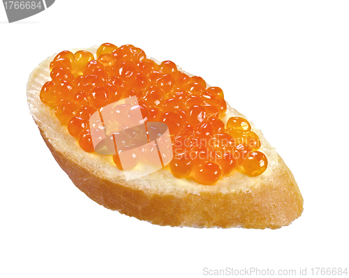 Image of Red caviar sandwich