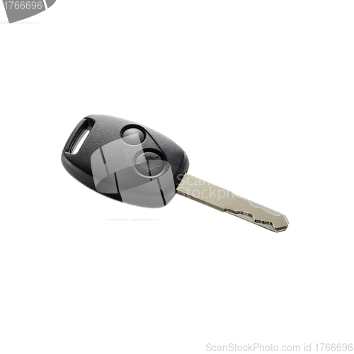 Image of Car keys with reflections on a white background