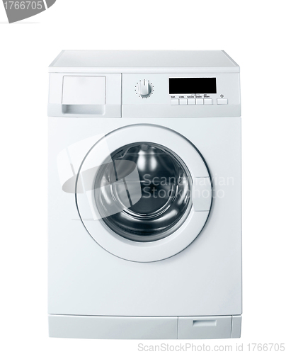 Image of washing machine in action, with clipping path