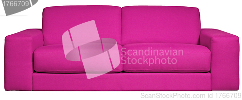 Image of modern pink sofa