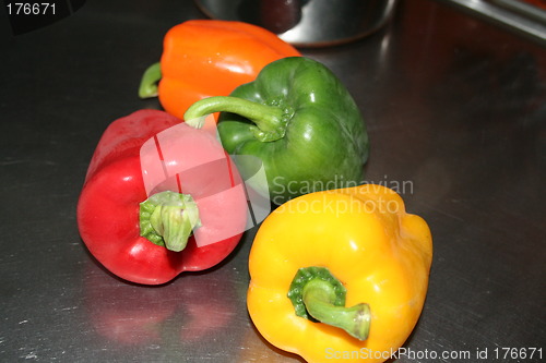 Image of Four paprika colours