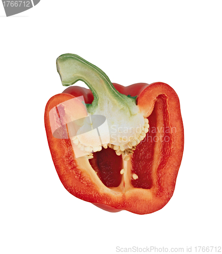 Image of sweet pepper isolated on white background