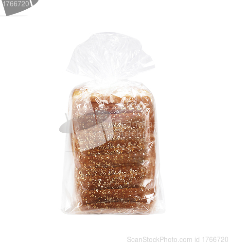 Image of Bread packaging. Isolated