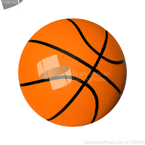 Image of Orange basket ball, photo on the white background