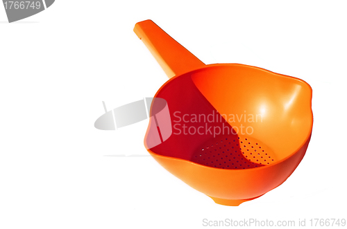 Image of plastic dosing spoon isolated