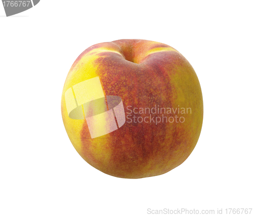 Image of Juicy nectarine on a white background