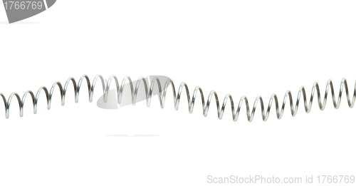 Image of Metal spring isolated on white