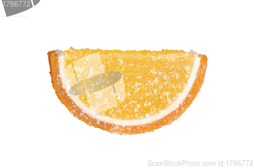 Image of orange jelly in sugar
