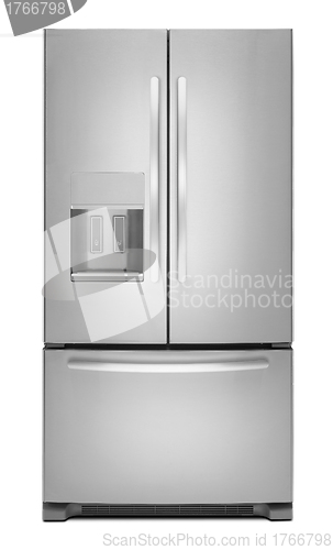 Image of clipping path of the double door freezer