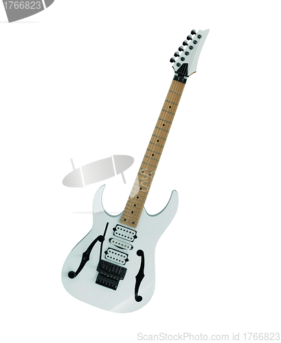 Image of Electric guitar isolated on white