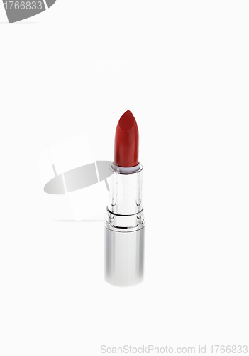 Image of Red lipstick isolated on white background