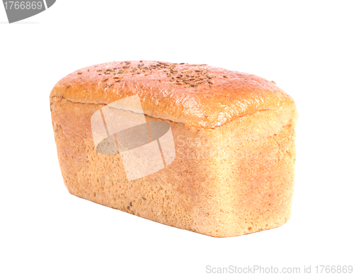 Image of bread on a white background