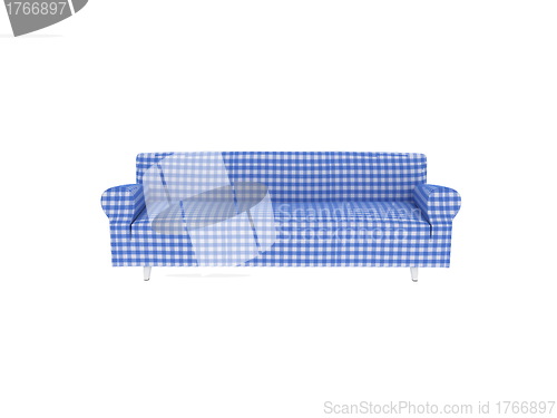 Image of blue sofa 3d