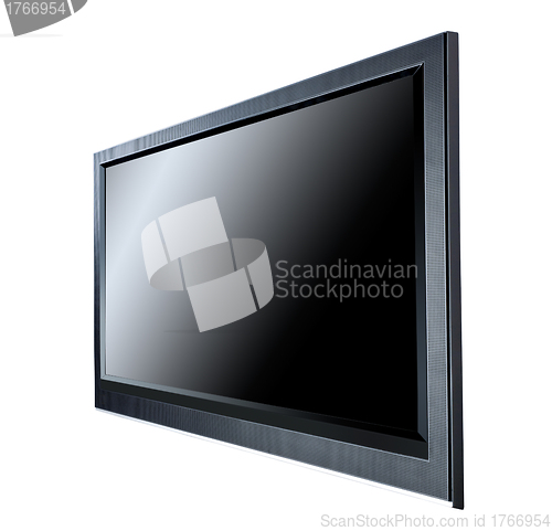 Image of Black LCD tv screen