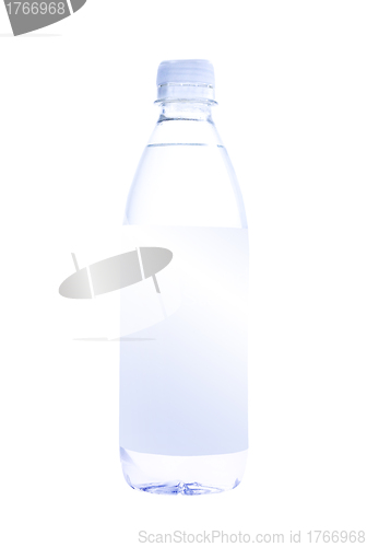 Image of water bottle with blank label