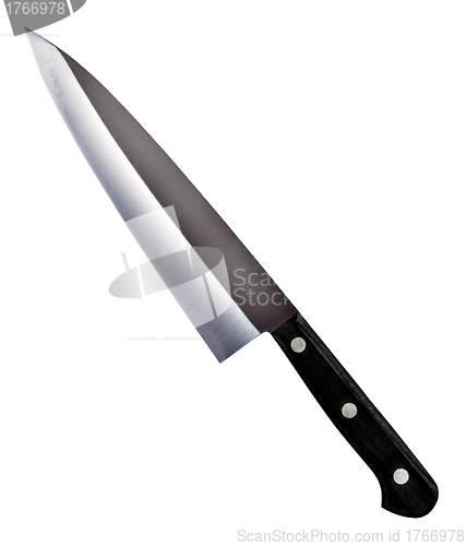 Image of Kitchen knife on a white background