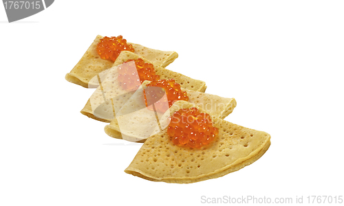 Image of pancakes with caviar