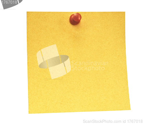 Image of yellow note paper