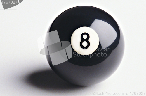 Image of Pool ball isolated over white background
