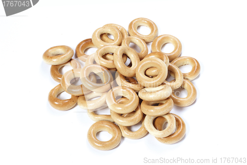 Image of Culinary product Bagels. Isolated on a white background