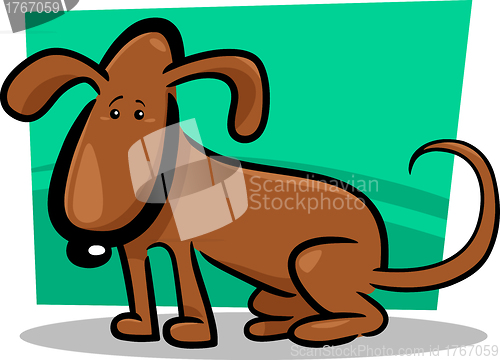 Image of cartoon doodle of cute dog