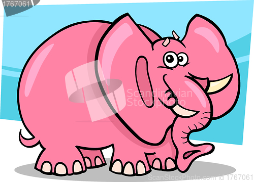 Image of Pink Elephant Cartoon