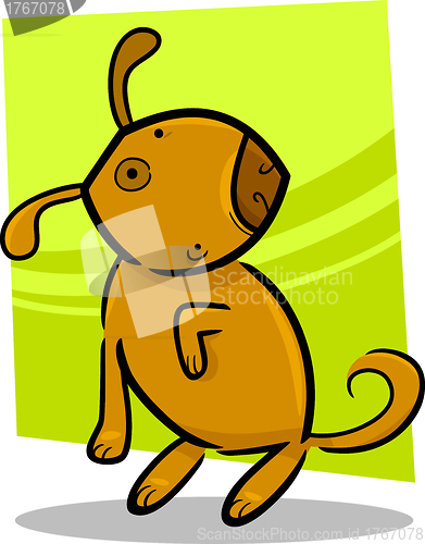 Image of cartoon doodle of cute dog