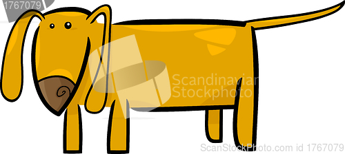 Image of cartoon doodle of funny dog