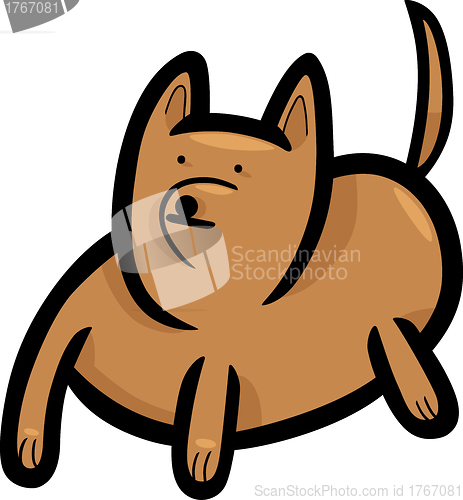 Image of cartoon doodle of funny dog