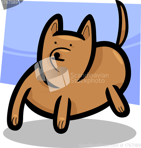 Image of cartoon doodle of funny dog